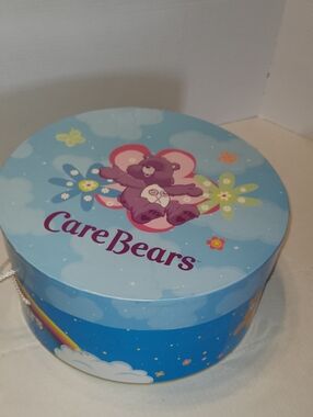 2005 Care Bears Tea Set Brass Key Keepsakes Complete 14 pc Pink White